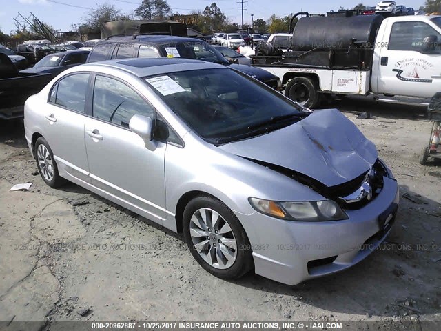 2HGFA1F93AH515141 - 2010 HONDA CIVIC EXL SILVER photo 1
