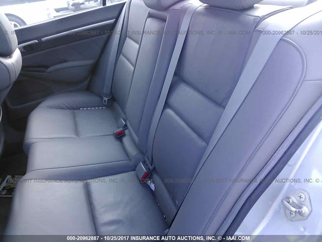 2HGFA1F93AH515141 - 2010 HONDA CIVIC EXL SILVER photo 8