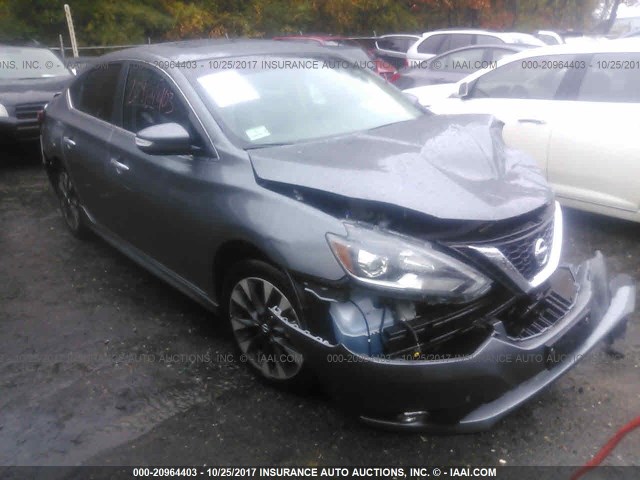 3N1AB7AP1HY259717 - 2017 NISSAN SENTRA S/SV/SR/SL GRAY photo 1