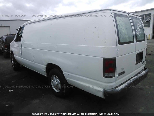 1FTNS24L18DA27051 - 2008 FORD ECONOLINE E250 VAN WHITE photo 3