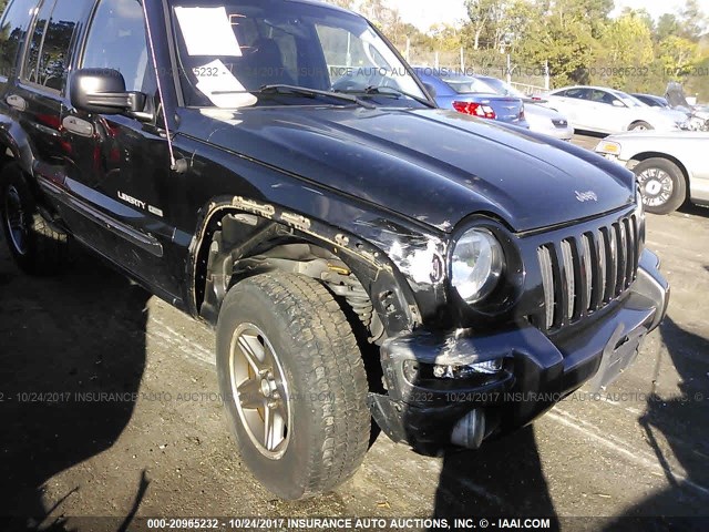 1J4GL48KX4W177798 - 2004 JEEP LIBERTY SPORT BLACK photo 6