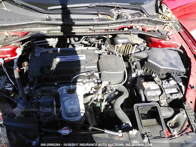 1HGCR2F57GA035903 - 2016 HONDA ACCORD SPORT 红色 照片 10