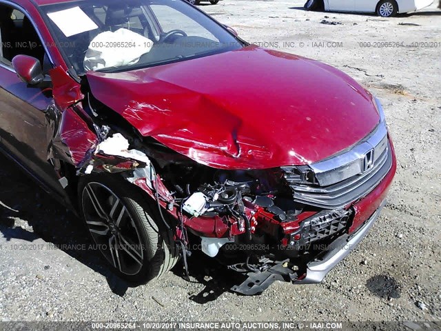 1HGCR2F57GA035903 - 2016 HONDA ACCORD SPORT 红色 照片 6