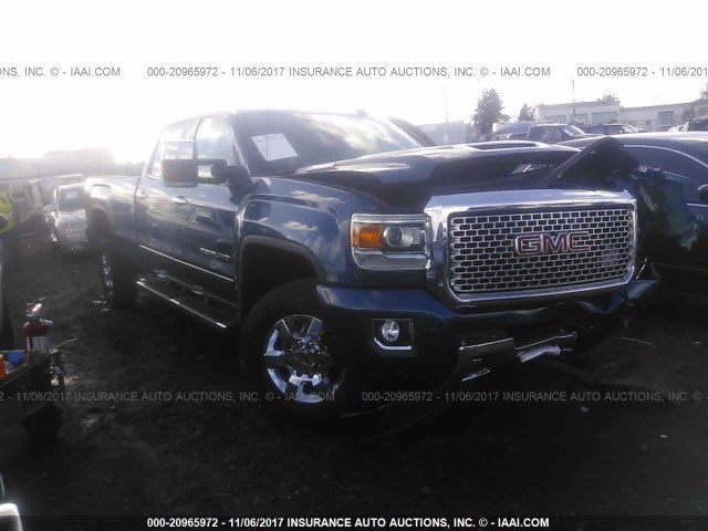 1GT42YEY3HF160620 - 2017 GMC SIERRA K3500 DENALI BLUE photo 1