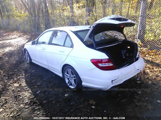 WDDGF8AB5DR258629 - 2013 MERCEDES-BENZ C 300 4MATIC WHITE photo 3