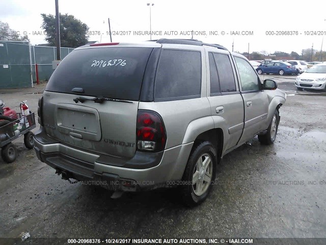 1GNDT13S432313046 - 2003 CHEVROLET TRAILBLAZER  TAN photo 4