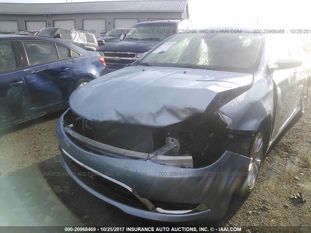 1C3CCCAB8FN720586 - 2015 CHRYSLER 200 LIMITED Light Blue photo 6