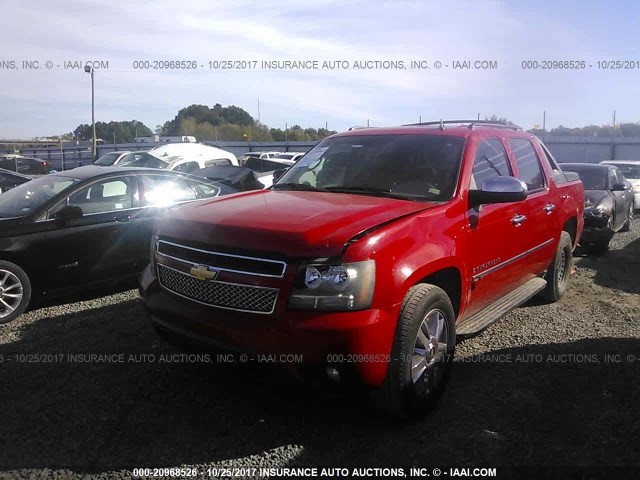 3GNFK32059G171538 - 2009 CHEVROLET AVALANCHE K1500 LTZ RED photo 2