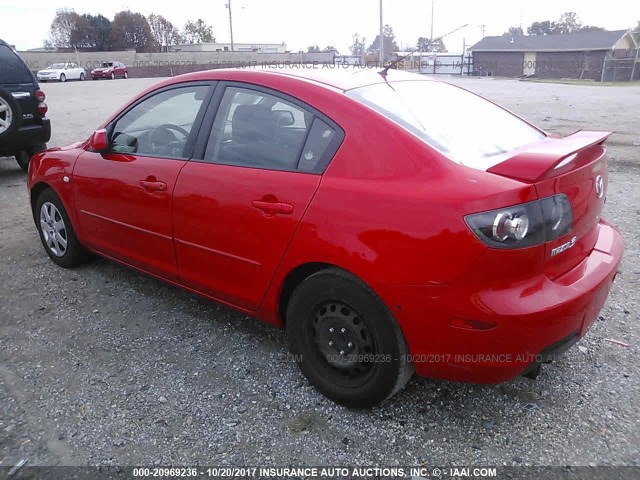 JM1BK12F481819884 - 2008 MAZDA 3 I RED photo 3