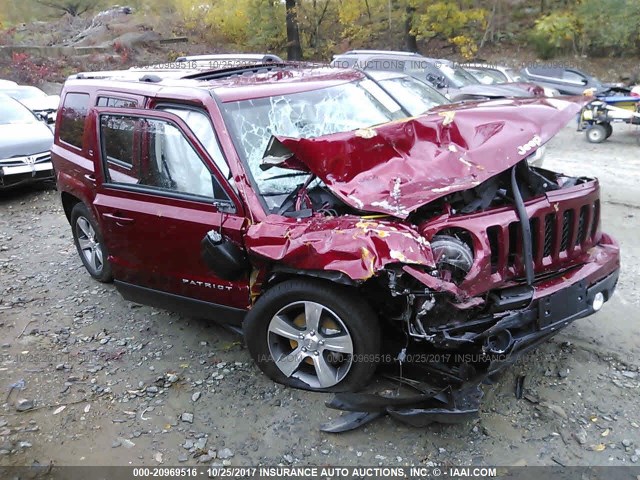 1C4NJRFBXGD744921 - 2016 JEEP PATRIOT LATITUDE RED photo 1