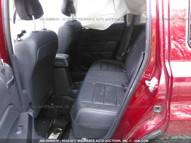 1C4NJRFBXGD744921 - 2016 JEEP PATRIOT LATITUDE RED photo 8