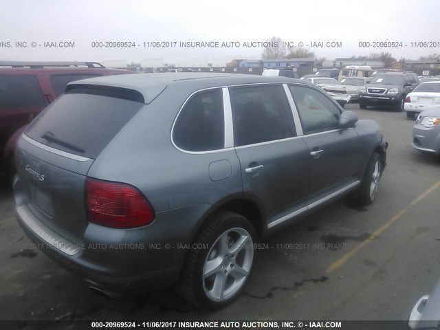 WP1AB29P95LA63774 - 2005 PORSCHE CAYENNE S SILVER photo 4