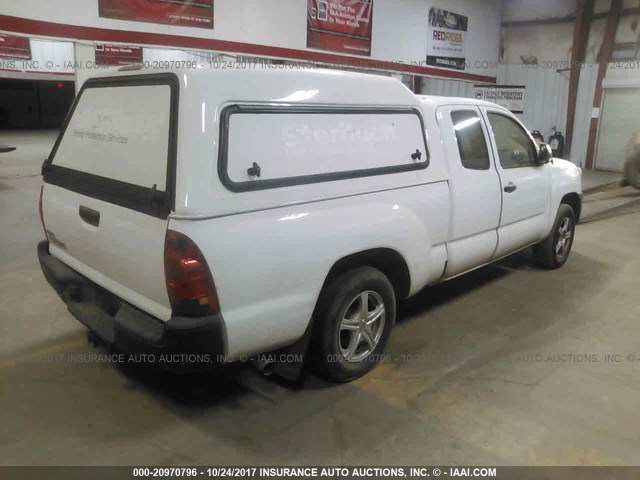 5TFTX4CN2FX050907 - 2015 TOYOTA TACOMA ACCESS CAB WHITE photo 4