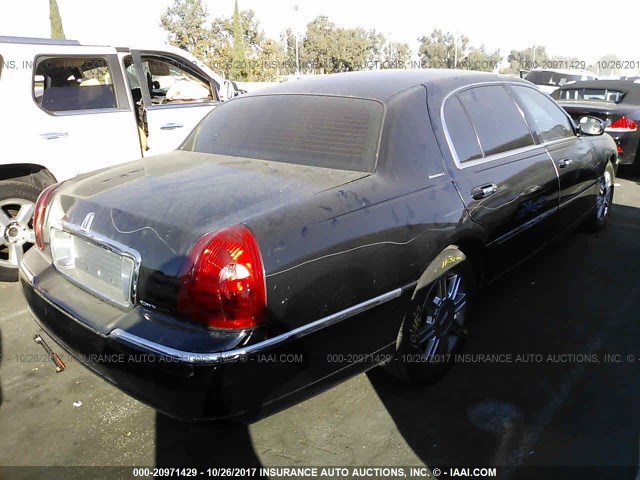 1LNHM84W07Y627406 - 2007 LINCOLN TOWN CAR EXECUTIVE L BLACK photo 4