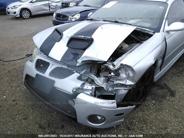 6G2VX12G74L310434 - 2004 PONTIAC GTO SILVER photo 6