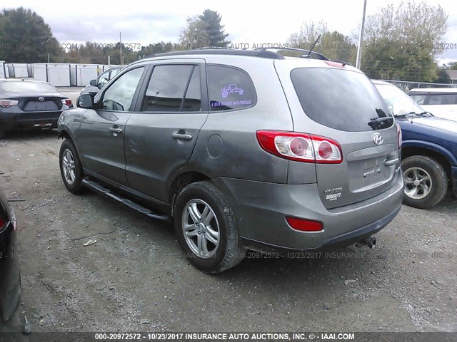 5XYZG3AB1BG031260 - 2011 HYUNDAI SANTA FE GLS GRAY photo 3