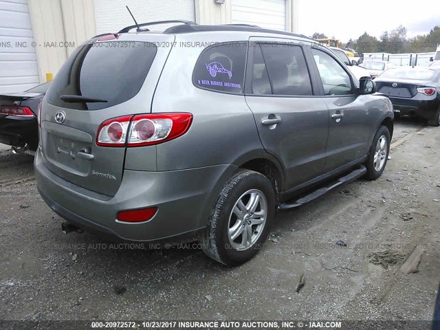 5XYZG3AB1BG031260 - 2011 HYUNDAI SANTA FE GLS GRAY photo 4