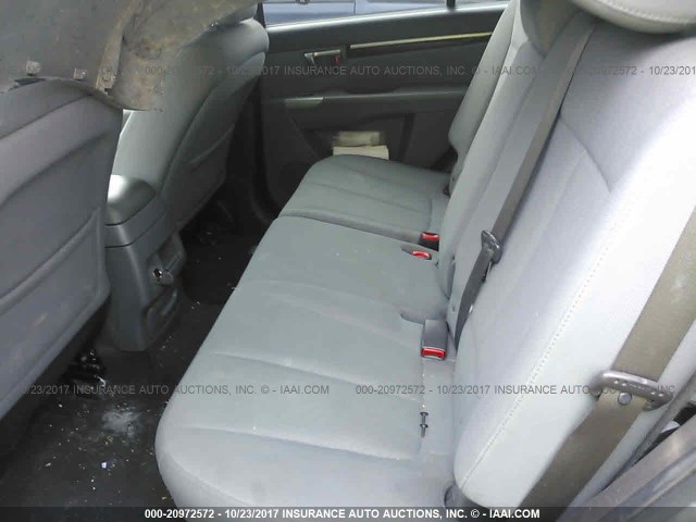 5XYZG3AB1BG031260 - 2011 HYUNDAI SANTA FE GLS GRAY photo 8