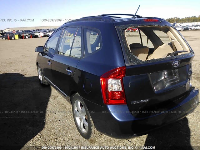 KNAFG526377084009 - 2007 KIA RONDO LX/EX BLUE photo 3