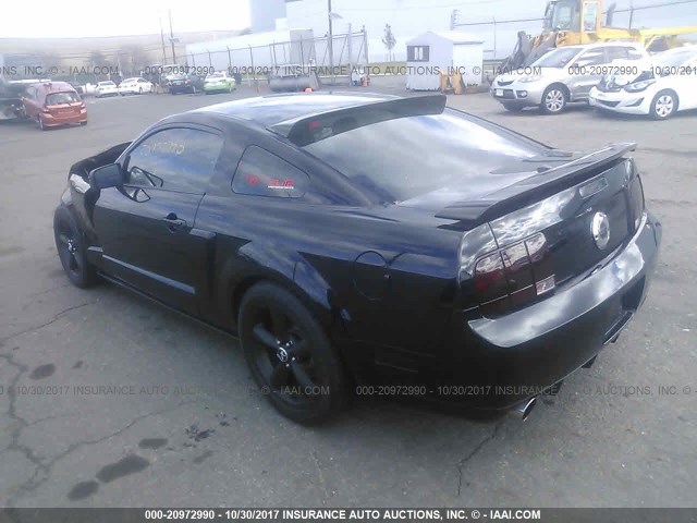1ZVHT82H385145136 - 2008 FORD MUSTANG GT BLACK photo 3