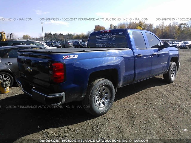 1GCVKREC5EZ142242 - 2014 CHEVROLET SILVERADO K1500 LT BLUE photo 4