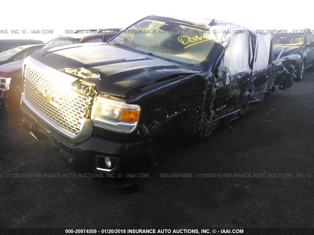 1GT12UE87GF272315 - 2016 GMC SIERRA K2500 DENALI BLACK photo 2