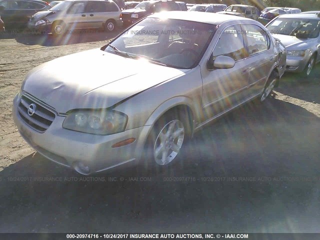 JN1DA31D83T522446 - 2003 NISSAN MAXIMA GLE/GXE/SE GOLD photo 2