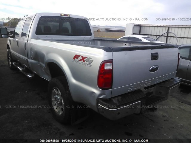 1FTWW3BR6AEA37015 - 2010 FORD F350 SUPER DUTY SILVER photo 3