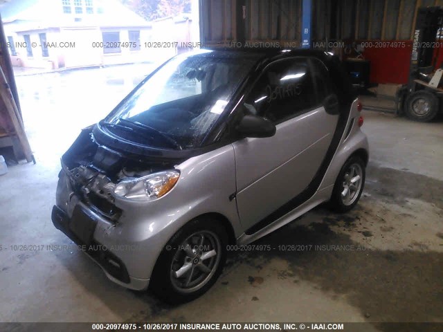 WMEEJ3BA0FK802637 - 2015 SMART FORTWO PURE/PASSION SILVER photo 2