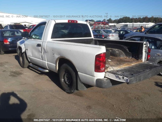 1D7HA16K88J186316 - 2008 DODGE RAM 1500 ST WHITE photo 3