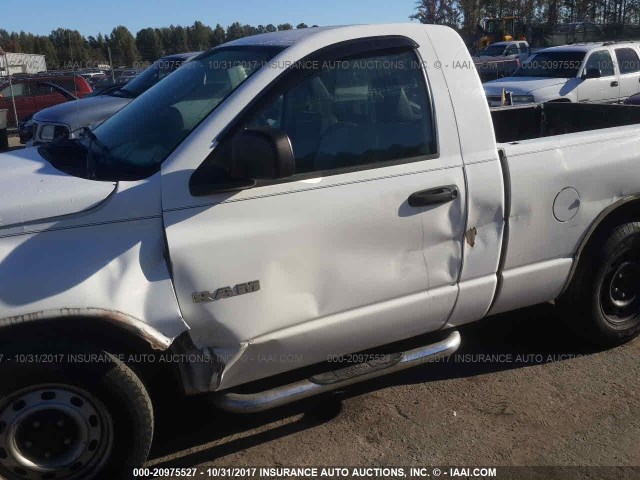 1D7HA16K88J186316 - 2008 DODGE RAM 1500 ST WHITE photo 6