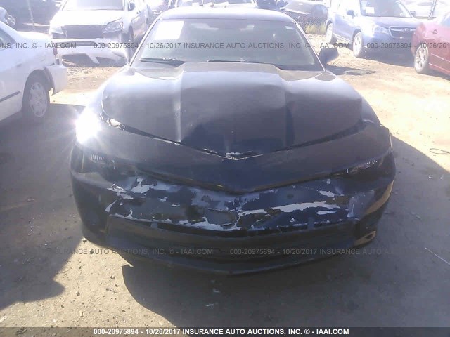 2G1FA1E37E9304397 - 2014 CHEVROLET CAMARO LS BLACK photo 6