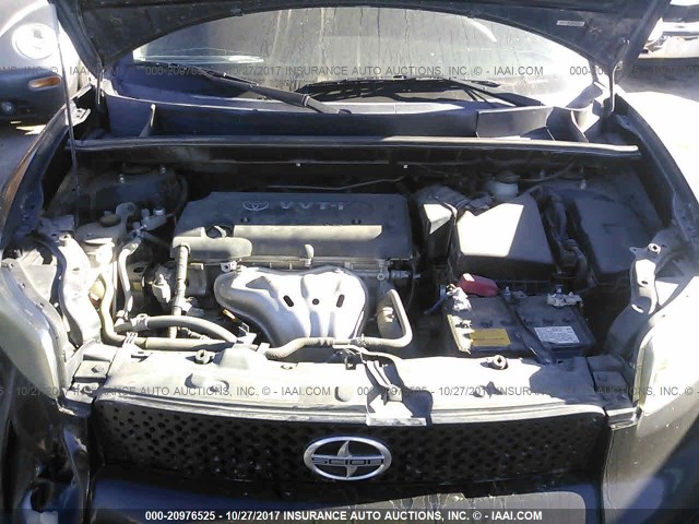 JTLZE4FE2A1106615 - 2010 TOYOTA SCION XB BLACK photo 10