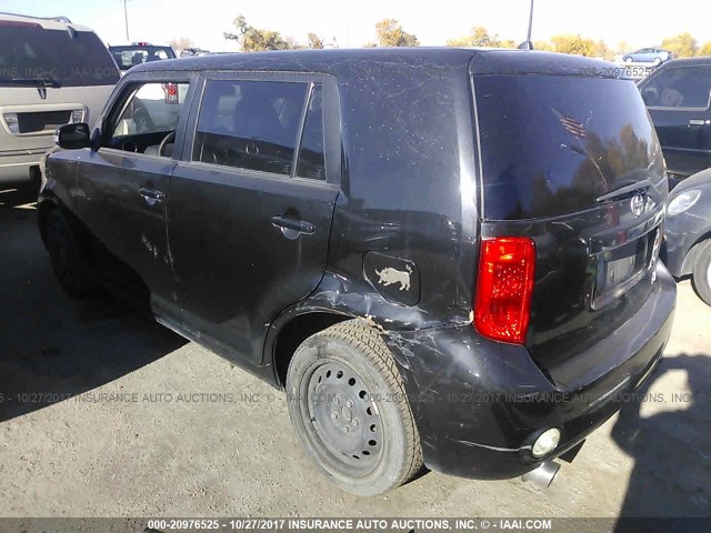 JTLZE4FE2A1106615 - 2010 TOYOTA SCION XB BLACK photo 3