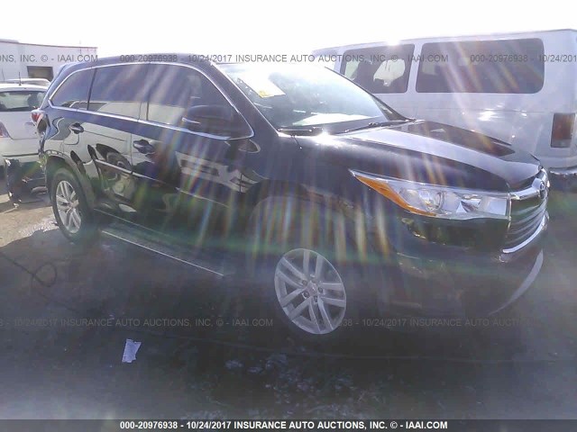 5TDBKRFH2ES004978 - 2014 TOYOTA HIGHLANDER LE/LE PLUS 黑色 照片 1