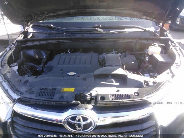 5TDBKRFH2ES004978 - 2014 TOYOTA HIGHLANDER LE/LE PLUS 黑色 照片 10