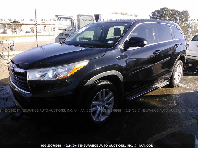 5TDBKRFH2ES004978 - 2014 TOYOTA HIGHLANDER LE/LE PLUS 黑色 照片 2