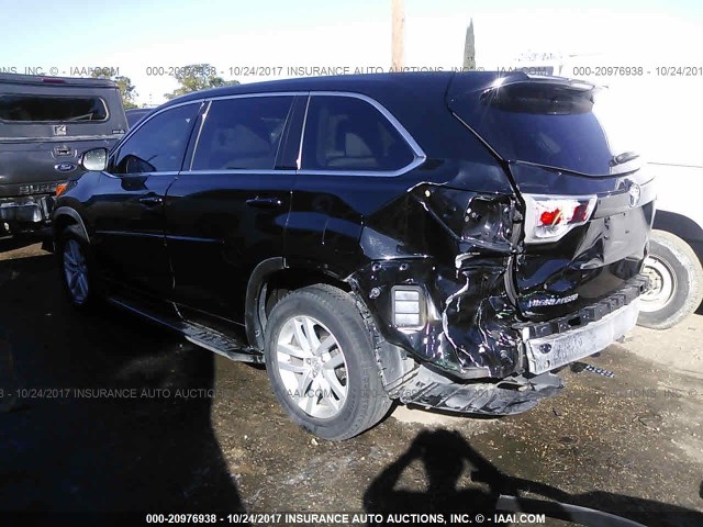 5TDBKRFH2ES004978 - 2014 TOYOTA HIGHLANDER LE/LE PLUS 黑色 照片 3