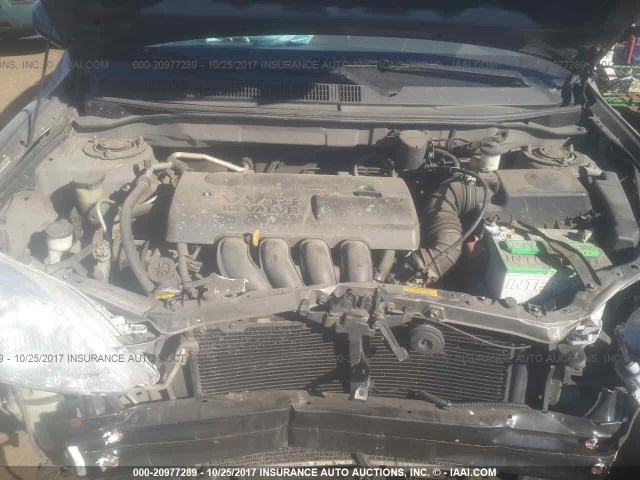 2T1KR32E24C178206 - 2004 TOYOTA COROLLA MATRIX XR GRAY photo 10