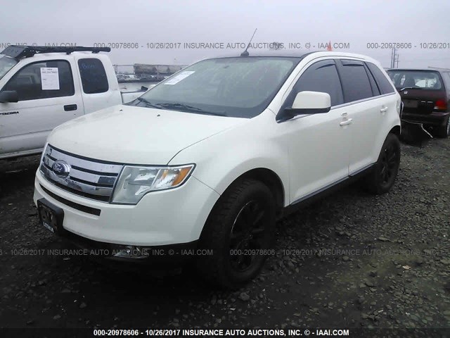 2FMDK49C18BB12568 - 2008 FORD EDGE LIMITED WHITE photo 2