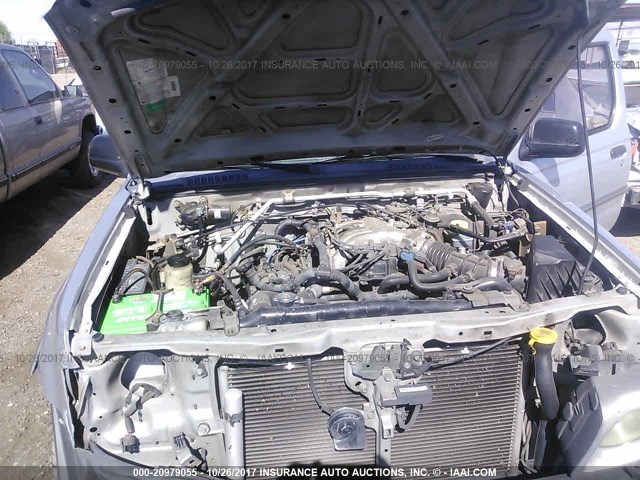 5N1ED28T24C681878 - 2004 NISSAN XTERRA XE/SE SILVER photo 10