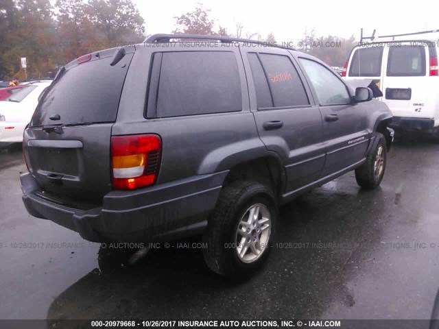 1J4GW48S54C355562 - 2004 JEEP GRAND CHEROKEE LAREDO/COLUMBIA/FREEDOM 灰色 照片 4