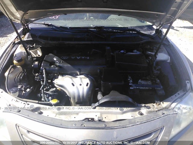 4T1BE46K98U231232 - 2008 TOYOTA CAMRY CE/LE/XLE/SE TAN photo 10