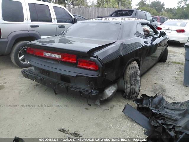 2B3CJ4DV9AH219190 - 2010 DODGE CHALLENGER SE BLACK photo 4