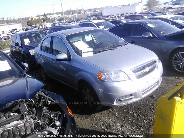 KL1TD5DE7BB122549 - 2011 CHEVROLET AVEO LS/LT SILVER photo 1