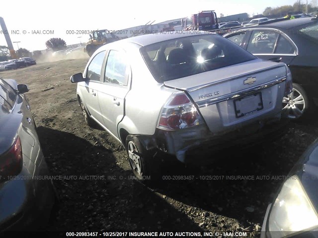 KL1TD5DE7BB122549 - 2011 CHEVROLET AVEO LS/LT SILVER photo 3