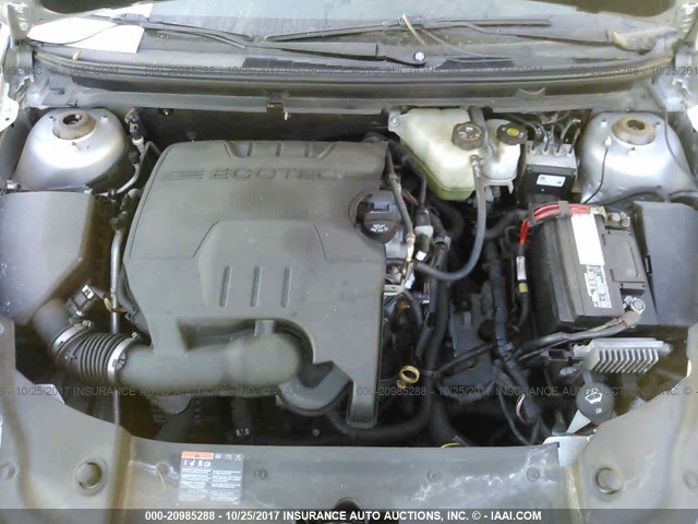 1G1ZC5EU7CF109783 - 2012 CHEVROLET MALIBU 1LT 银色 照片 10