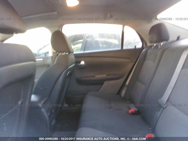 1G1ZC5EU7CF109783 - 2012 CHEVROLET MALIBU 1LT 银色 照片 8