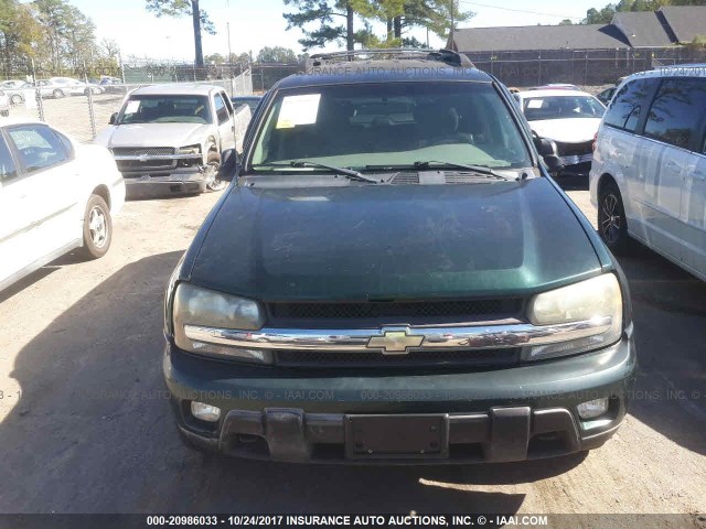 1GNET16S536227382 - 2003 CHEVROLET TRAILBLAZER EXT GREEN photo 6