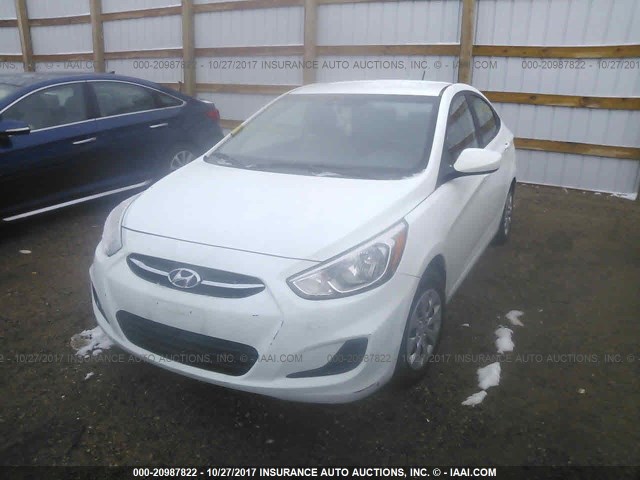 KMHCT4AE7GU153981 - 2016 HYUNDAI ACCENT SE TEAL photo 2